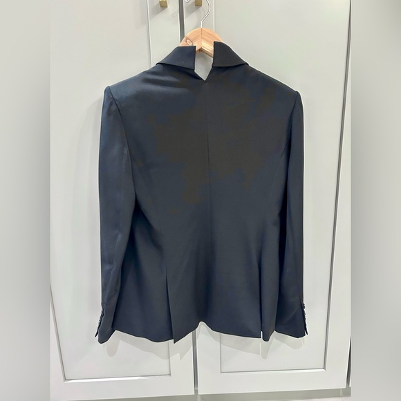 Theory 100% Silk Classic Black Women’s Suit Jacket Blazer - Picture 2 of 5